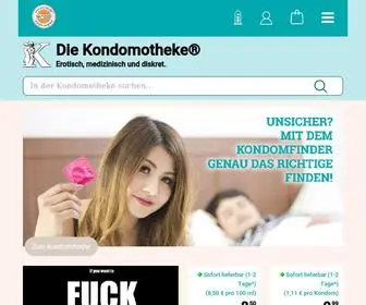 Kondomotheke.de(Kondome online kaufen) Screenshot