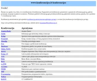 Konferencijos.lt(Mailing Lists) Screenshot
