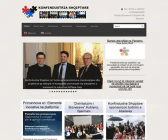 Konfindustria.org.al(Konfindustria Shqiptare) Screenshot