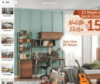 Konfor.com.tr(Konfor Mobilya: Gerçek Konforu Tasarımla Buluşturduk) Screenshot