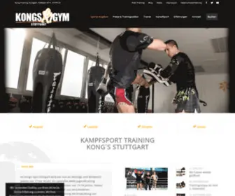 Kongs-GYM.de(Kong's Gym Kampfsport Schule Stuttgart BJJ MMA) Screenshot