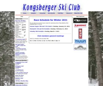 Kongsbergers.org(Kongsberger Ski Club) Screenshot