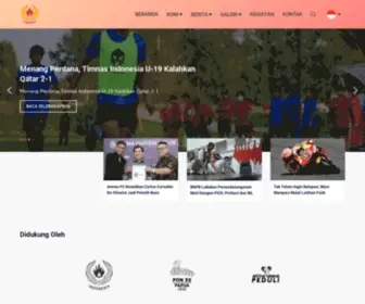 Koni.or.id(Komite Olahraga Nasional Indonesia) Screenshot