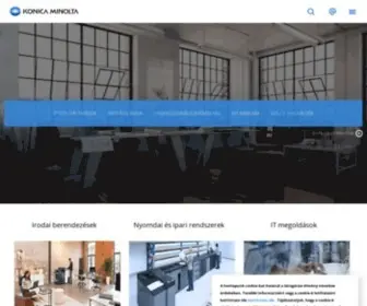 Konicaminolta.hu(Konica Minolta Business Solutions Europe) Screenshot