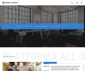 Konicaminolta.ro(Konica Minolta Business Solutions Europe) Screenshot
