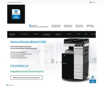 Konicaminoltabizhub.pl(Konica) Screenshot