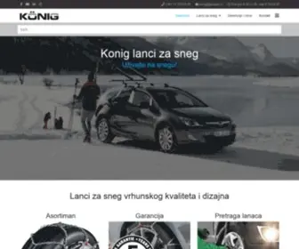 Konig.rs(KONIG lanci za sneg vrhunskog kvaliteta i dizajna) Screenshot