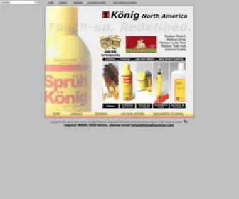 Konigtouchup.com(Konig North America) Screenshot