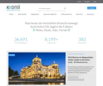 Konii.de(Ist Deutschlands modernes Immobilienportal) Screenshot