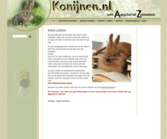 KonijNen.nl(Alles over Konijnen) Screenshot