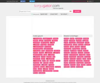 Konjugator.com(Antonyme) Screenshot