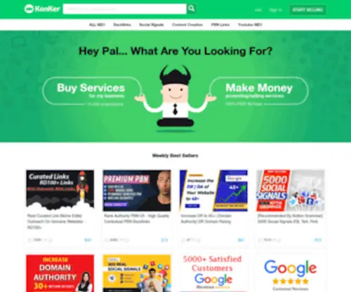 Konker.io(Freelance Marketplace for SEO and all Digital Marketing needs) Screenshot