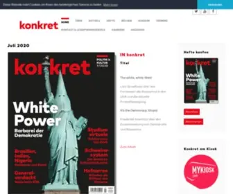 Konkret-Magazin.de(Konkret Magazin Hamburg) Screenshot
