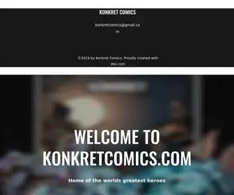 Konkretcomics.com(Konkret Comics LLC) Screenshot