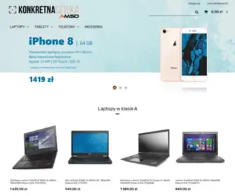 Konkretnasztuka.pl(Laptopy, tablety i telefony poleasingowe dokładnie przedstawione na prezentacjach 360°) Screenshot