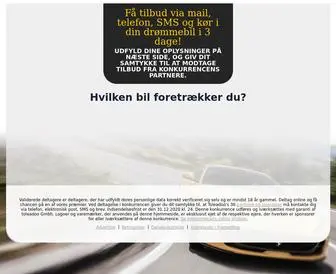 Konkurrencedanmark.com(Drømmebil) Screenshot