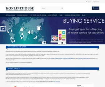 Konlinehouse.com(Korean delivery and buying service for International Korean shopping) Screenshot