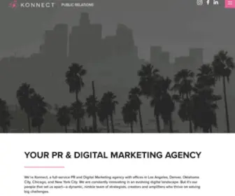 Konnect-PR.com(Public Relations and PR by the Konnect PR Firm) Screenshot