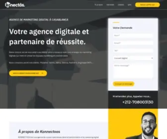 Konnectoos.com(Agence de marketing digital à Casablanca) Screenshot