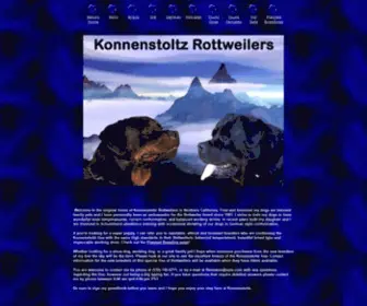 Konnenstoltzrottweilers.com(Konnenstoltz Rottweilers striving to produce the Ultimate Rottweiler) Screenshot