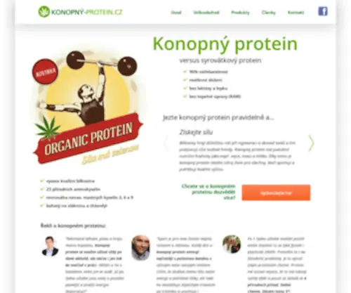 Konopny-Protein.cz(Domů) Screenshot