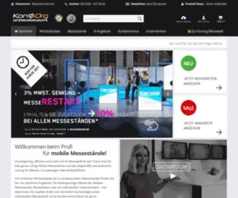 Konorg-Shop.de(Mobile Messesysteme online bestellen) Screenshot