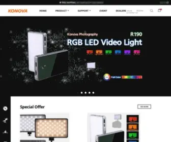 Konovaphoto.com(Professional Video Camera Slider Motorized Slider Motion Control) Screenshot