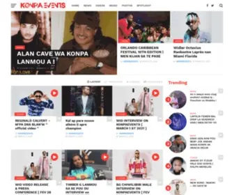 Konpaevents.com(Haitian Entertainment Site for News) Screenshot