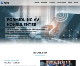 Kons.no(Formidling av konsulenter) Screenshot