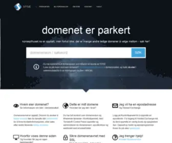 Konsepthuset.no(Domenenavnet er parkert hos SYSE) Screenshot