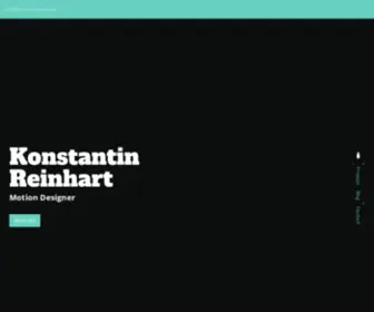 Konstantinreinhart.de(Motion Design by Konstantin Reinhart) Screenshot