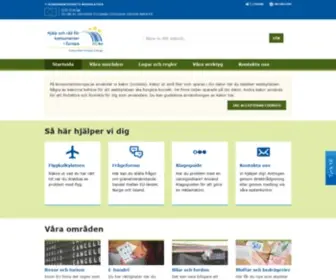 Konsumenteuropa.se(ECC Sverige) Screenshot