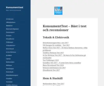 Konsumenttest.se(Bäst i test och recensioner) Screenshot