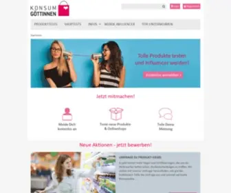 KonsumGoettinnen.de(Aktuelle Produkttests) Screenshot