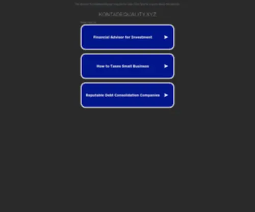 Kontadequality.xyz(Kontadequality) Screenshot