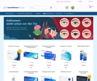 Kontaktlinsen-Billig.at(Kontaktlinsen-Zubehör und Kontaktlinsen online) Screenshot