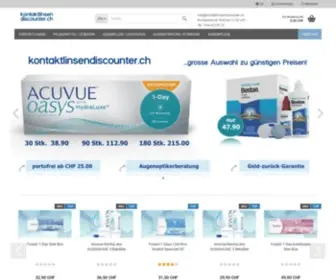 Kontaktlinsendiscounter.ch(Günstig) Screenshot