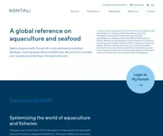 Kontali.no(A global reference on aquaculture and fisheries) Screenshot