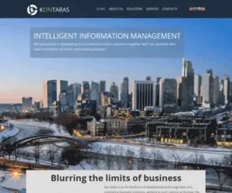 Kontaras.com(Intelligent information management) Screenshot