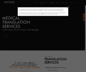 Kontekst.com(Professional Translation & Interpreting Services) Screenshot