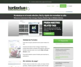Kontextua.com(Monetiza tu sitio Web con nuestros in) Screenshot