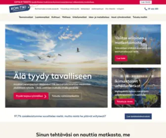 Kontiki.fi(Kon-Tiki Tours tarjoaa räätälöityjä teemamatkoja ryhmille) Screenshot