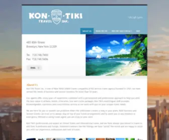 Kontikitravelnyc.com(Kon Tiki Travel New York) Screenshot