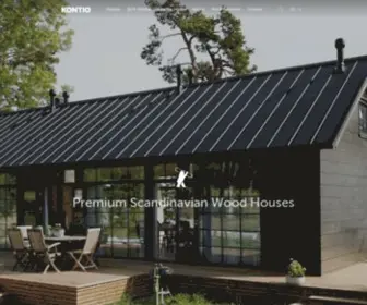 Kontio.com(Premium Scandinavian Wood Houses) Screenshot