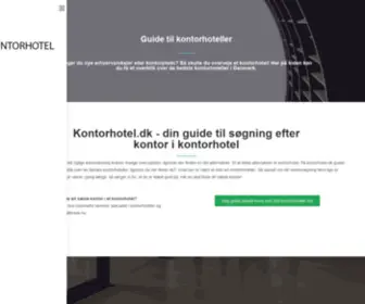 Kontorhotel.dk(Guide til de bedste kontorhoteller i Danmark) Screenshot