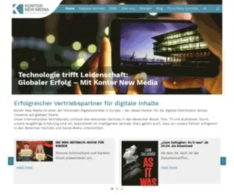 Kontornewmedia.com(Kontor new media ist einer der führenden digitalvertriebe in europa) Screenshot