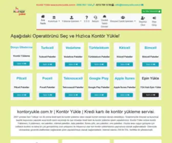 Kontoryukle.com.tr(Kontör Yükle) Screenshot