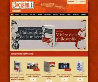 Kontrekulture.com(La maison d'édition d'Alain Soral. Notre credo) Screenshot