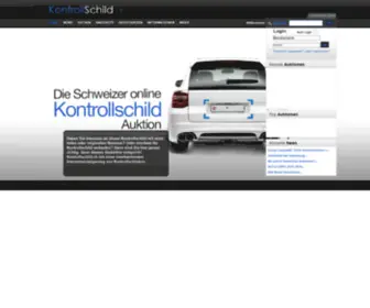 Kontrollschild.ch(Die Schweizer online Kontrollschild Auktion) Screenshot