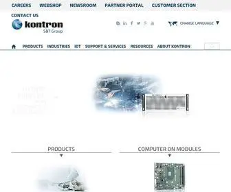 Kontron.com(Embedded Computers) Screenshot